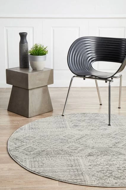 Mirage 351 Silver Round By Rug Culture 3 Mirage 351 Silver Round By Rug Culture