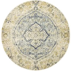 Museum 867 Sky Round By Rug Culture