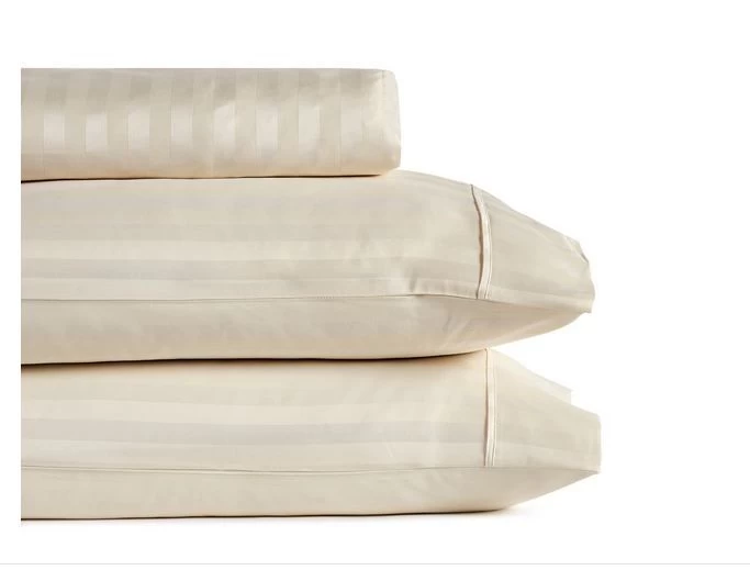 Damask Double Stripe Cotton Blend 3-Piece Sheet Set By Royal Comfort 4 Damask Double Stripe Cotton Blend 3-Piece Sheet Set By Royal Comfort - Image 2