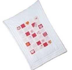 Hearts & Flowers Quilted Throw By Babyhood