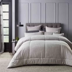 Maynard Grey Comforter Set By Bianca