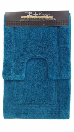 2PCS Cotton Bath Mat Set