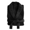 Microplush Robe Black By Bambury -Bedding Store mprmbla mprobe black pro web