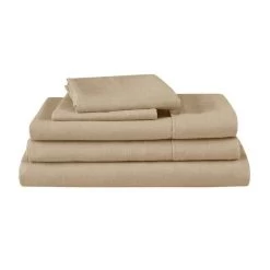 Hazelnut Natural Home 100% European Flax Linen Sheet Set 8 Hazelnut Natural Home 100% European Flax Linen Sheet Set -Bedding Store natural home 100 european hazelnut