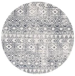 Oasis 456 Blue Round By Rug Culture