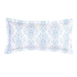 Ravello Blue Velvet Oblong Cushion By Bianca