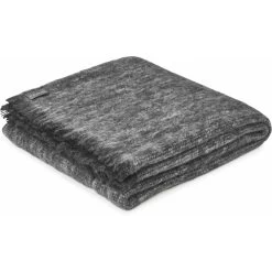 Pepper Alpaca Throw Rug By St Albans