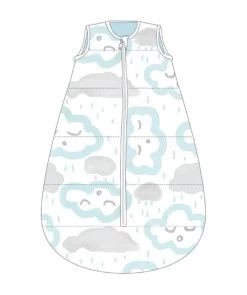 Studio Bag Winter Version 6+ Months 2.5 Tog Clouds - Peppermint By Baby Studio