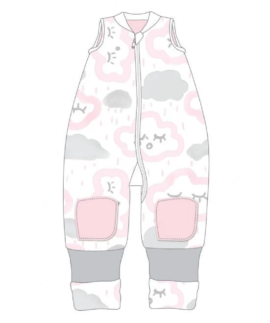 Warmies No Arms Cotton 12-24m 2.5 Tog Clouds Pink By Baby Studio 3 Warmies No Arms Cotton 12-24m 2.5 Tog Clouds Pink By Baby Studio