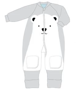 Warmies 6-12m Fleece With Arms My First 3.5 Tog Polar Bear By Baby Studio