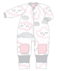 Warmies 2-3 Years Cotton With Arms 3.0 Tog Clouds Pink By Baby Studio