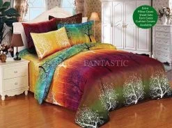 Rainbow Tree Quilt Cover Set By Fabric Fantastic