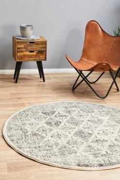 Century 999 Grey Round By Rug Culture