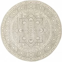 Evoke 261 Silver Round By Rug Culture