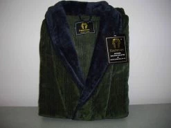 Jacquard Velour Multi Stripe Bath Robe By Ramesses