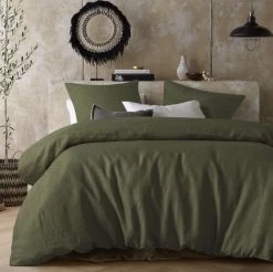 Hemp Queen Quilt Cover Set By Vintage Design