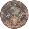 Legacy 854 Navy Round By Rug Culture