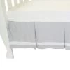 Cot Valance Summer Stripe Grey By Babyhood