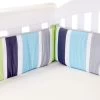 Summer Stripe Lime Cot Bumper By Babyhood 1 Summer Stripe Lime Cot Bumper By Babyhood -Bedding Store summer stripe bumper lime stripe 650x650 1
