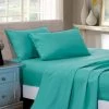 Teal 1000TC Soft Luxury Flat & Fitted Sheet Set By Fabric Fantastic -Bedding Store teal 25