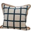 White Chequered Cotton & Jute Cushion Cover By Kolka 1 White Chequered Cotton & Jute Cushion Cover By Kolka -Bedding Store vbnm