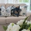 White Palm Decorative Cushion Cover By Kolka