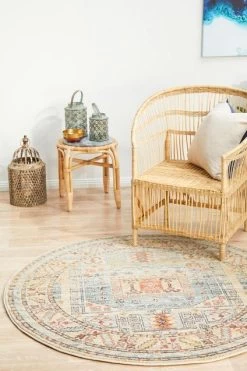 Legacy 859 Sky Blue Round By Rug Culture