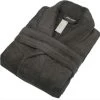550GSM Charcoal Luxury Egyptian Cotton Terry Toweling Bath Robe -Bedding Store w
