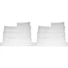 White 14pc Soft Egyptian Cotton Bath Towel Set -Bedding Store white 14pc soft egyptian cotton bath towel set