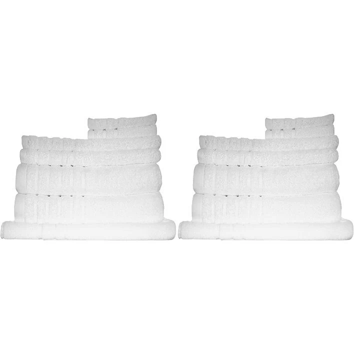 White 14pc Soft Egyptian Cotton Bath Towel Set 3 White 14pc Soft Egyptian Cotton Bath Towel Set