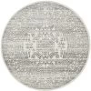 Chrome Addison Silver Round By Rug Culture