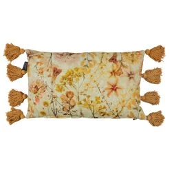 Yellow Wildflower Cotton Cushion By Bedding House