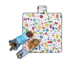 Monster Squad Colour Me In Picnic Blanket By Happy Kids